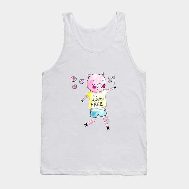 Live Free Tank Top by Lady Lucas